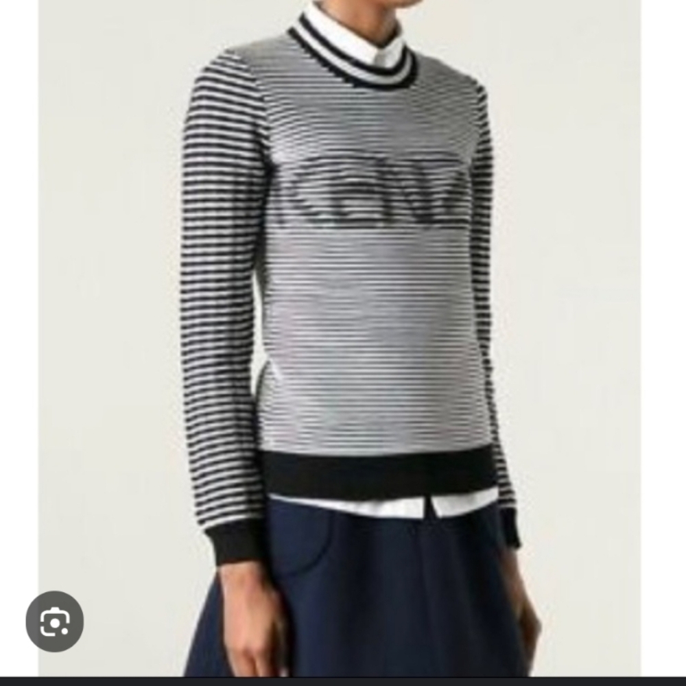 Kenzo Ribbed Stripe Optical Illusion Logo Sweater